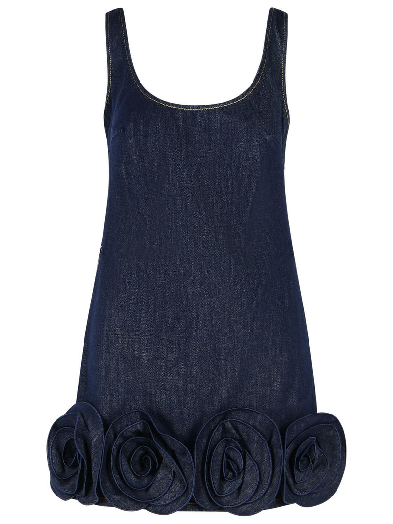 Self-Portrait Self-Portrait Denim Dress Blue Women - World Class Fashion