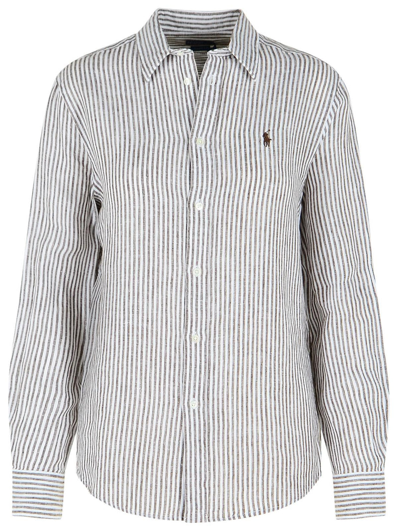 Polo Ralph Lauren Polo Ralph Lauren Linen Shirt Brown Women - World Class Fashion