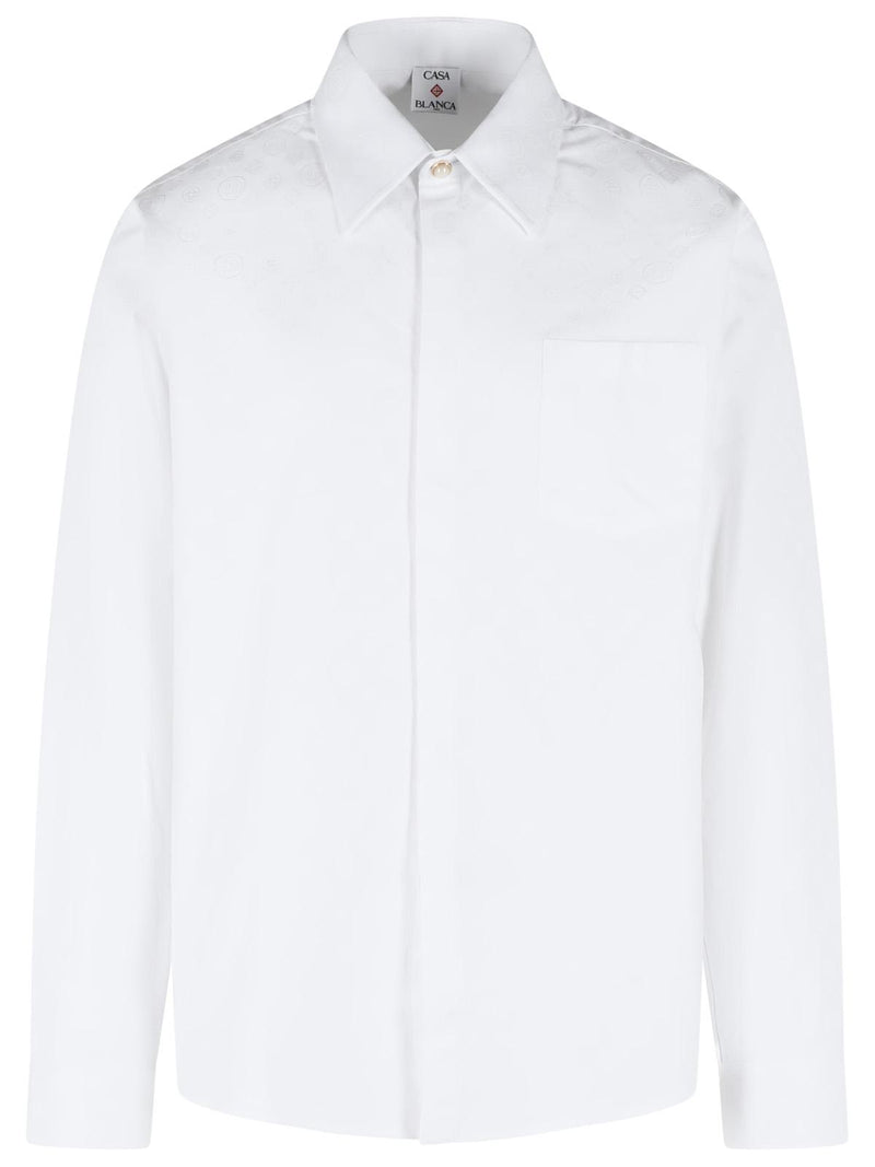 Casablanca Casablanca White Silk Shirt Men - World Class Fashion