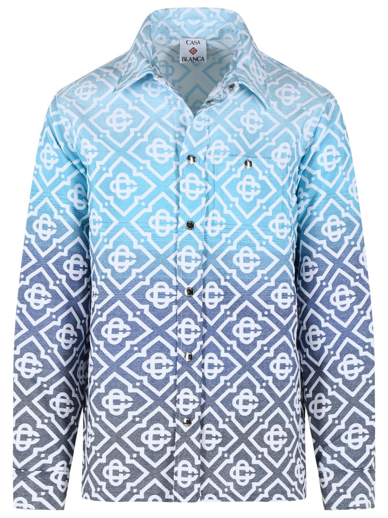 Casablanca Casablanca Cotton Blend Jacket Light Blue - World Class Fashion