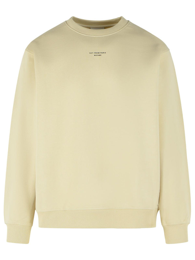 Drole De Monsieur Drole De Monsieur Ivory Cotton Sweatshirt Men - World Class Fashion