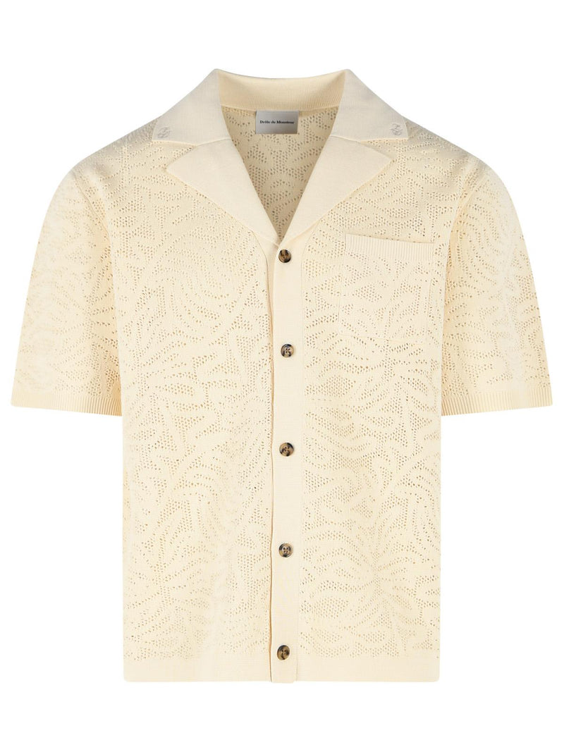 Drole De Monsieur Drole De Monsieur MAILLE Cream Cotton Shirt - World Class Fashion