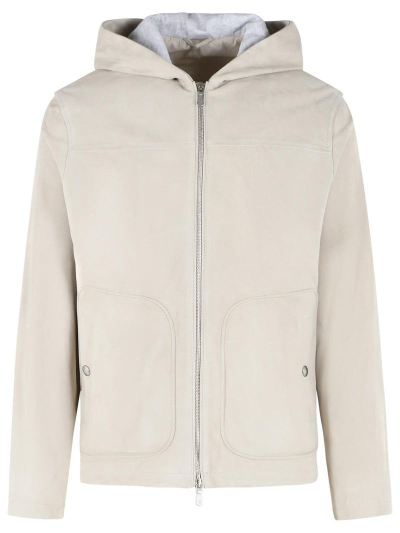 Eleventy Eleventy Light Beige Sheepskin Jacket Men - World Class Fashion