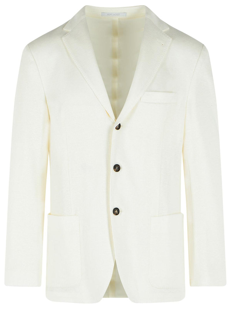 Eleventy Eleventy White Linen Blend Blazer Men - World Class Fashion