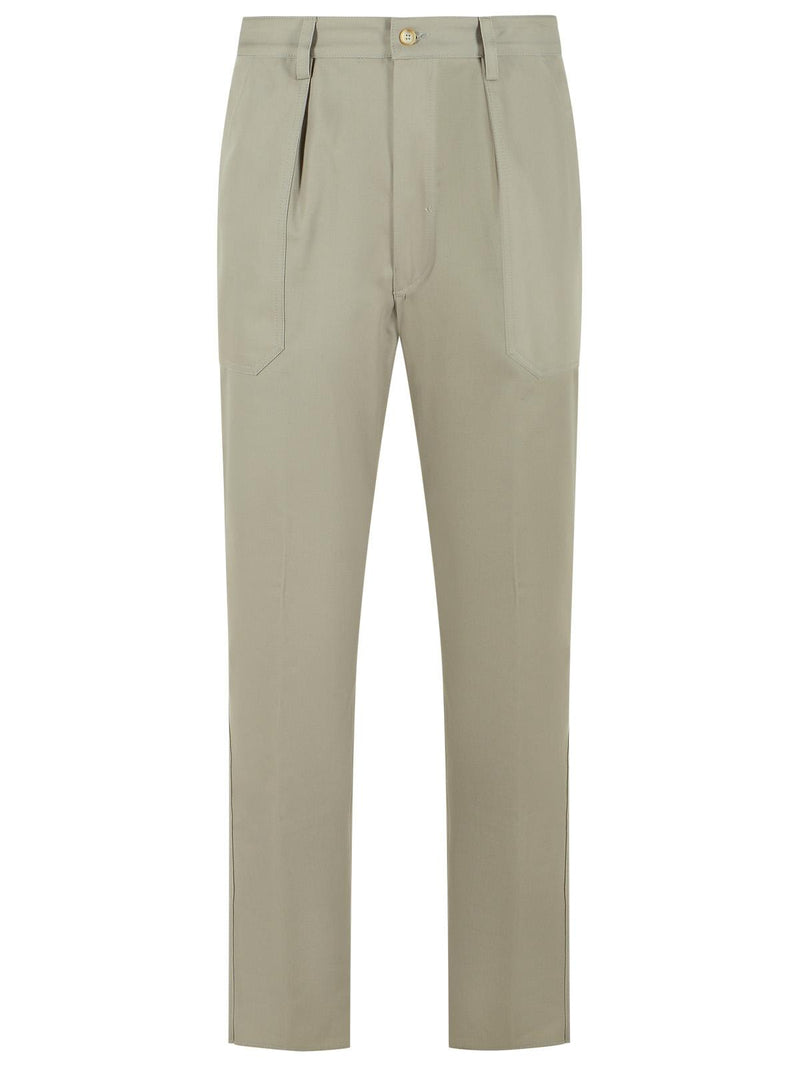 Eleventy Eleventy Gray Cotton Men Trousers - World Class Fashion