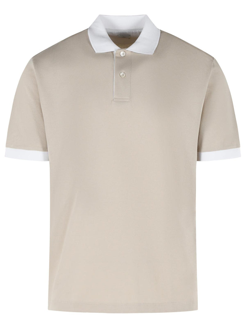 Eleventy Eleventy Cotton Polo Shirt Beige Men - World Class Fashion