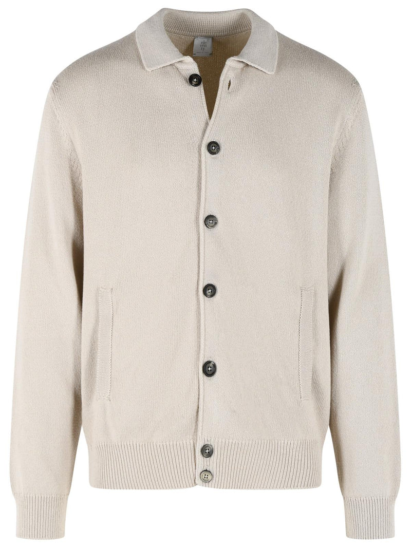 Eleventy Eleventy Cotton Silk Sweater Beige Men - World Class Fashion