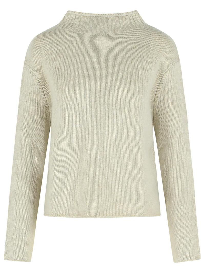 Lisa Yang Lisa Yang NELSY Oyster Cashmere Sweater Ivory - World Class Fashion