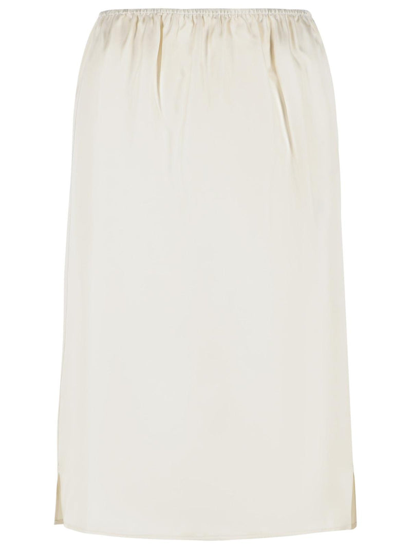 Loulou De Saison Loulou De Saison VASALI Ivory Silk Skirt - World Class Fashion