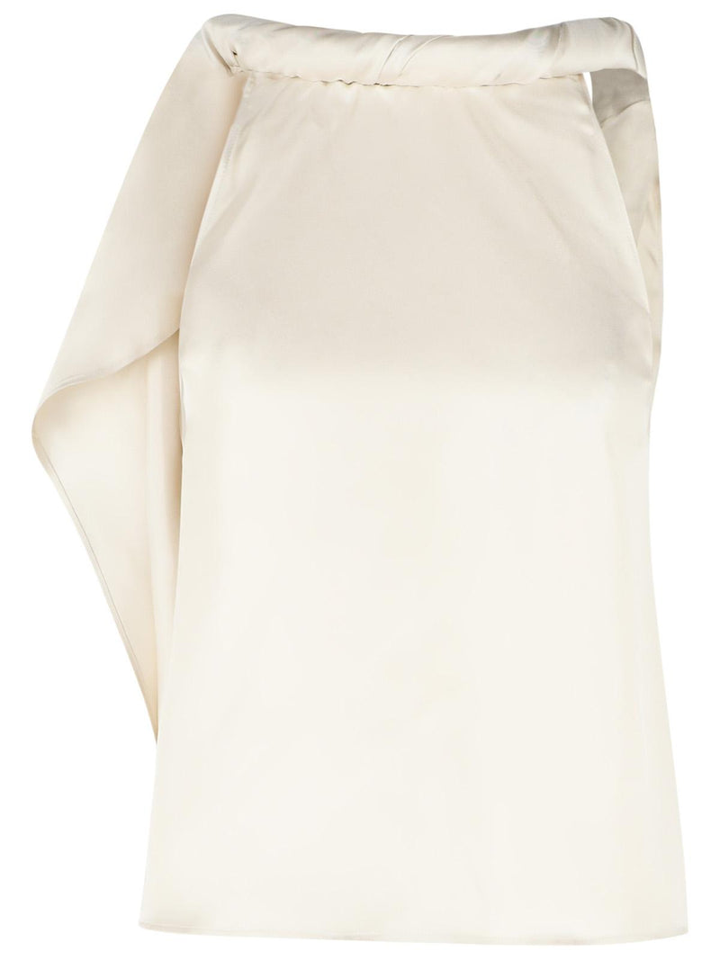 Loulou De Saison Loulou De Saison Wilma Ivory Silk Top - World Class Fashion