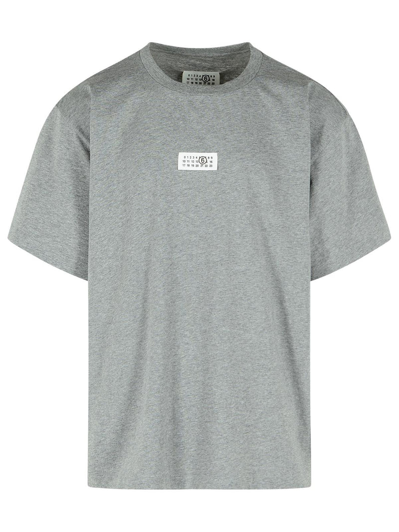 MM6 Maison Margiela MM6 Maison Margiela Gray Cotton Polo Shirt Men - World Class Fashion