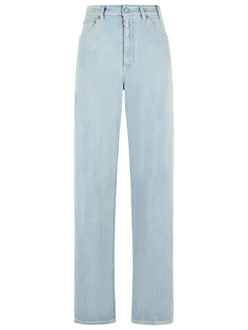 MM6 Maison Margiela MM6 Maison Margiela Light Blue Cotton Jeans Men - World Class Fashion