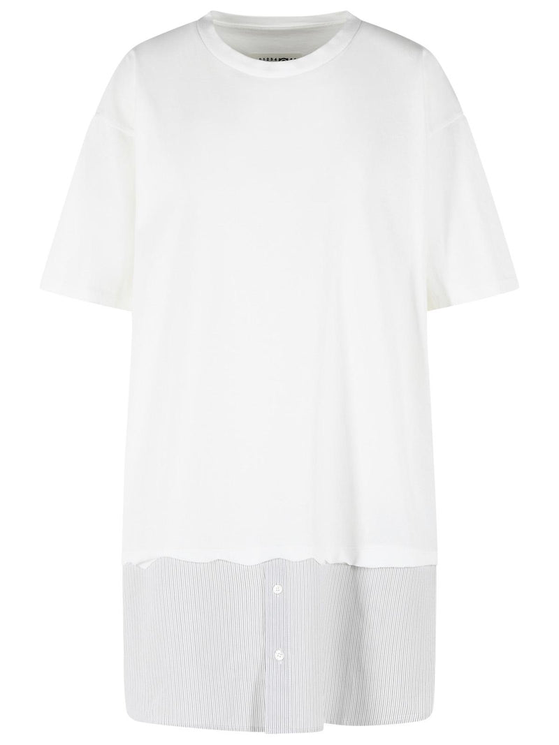MM6 Maison Margiela MM6 Maison Margiela Vestido de algodón blanco - World Class Fashion