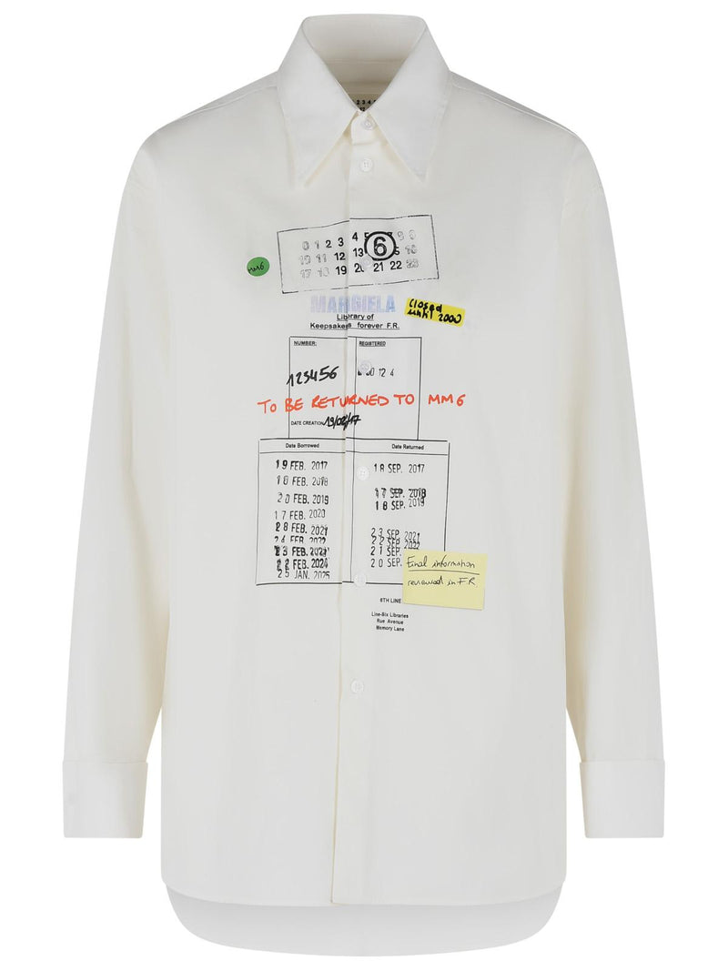 MM6 Maison Margiela MM6 Maison Margiela White Cotton Shirt Women - World Class Fashion