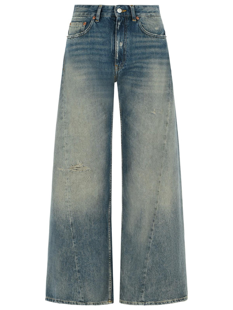 MM6 Maison Margiela MM6 Maison Margiela Midnight Blue Cotton Jeans Women - World Class Fashion