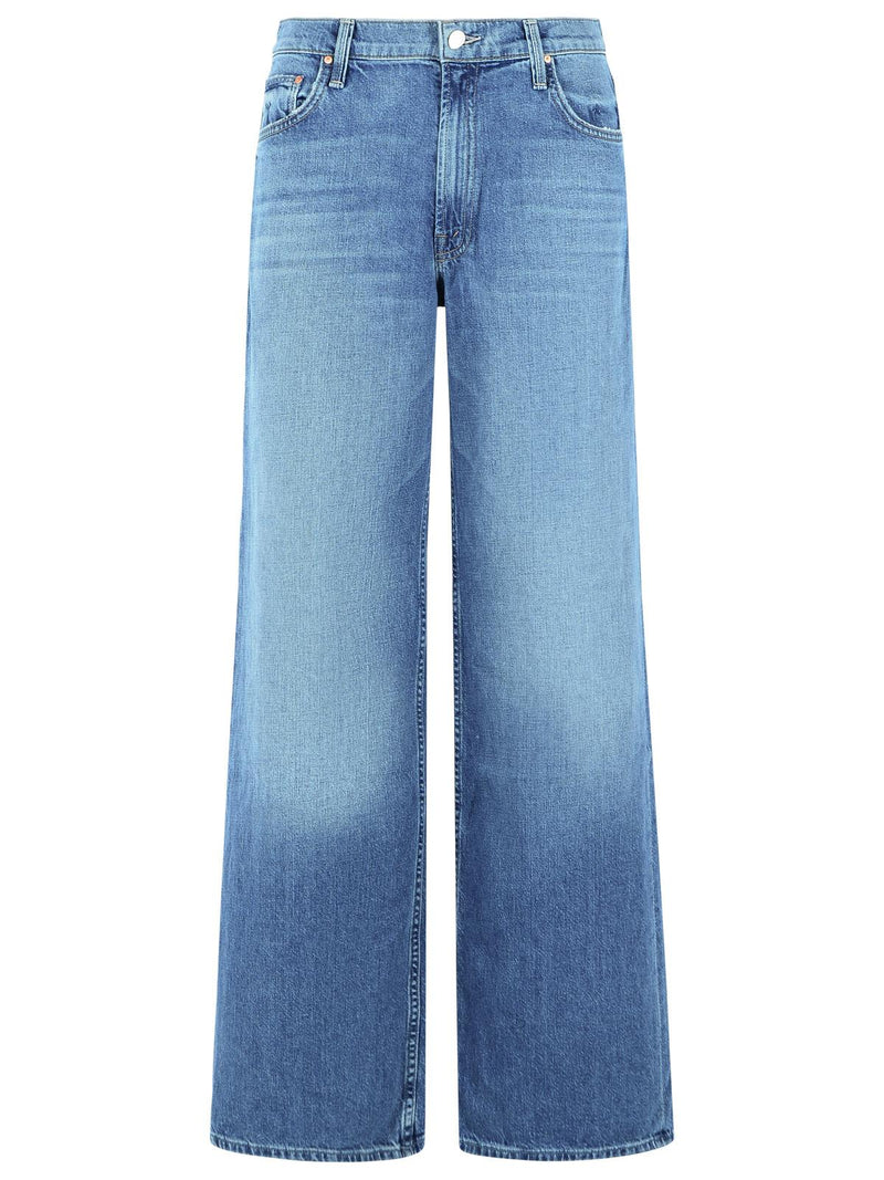 Mother Mother THE Rerun Blue Cotton Blend Jeans Women - World Class Fashion