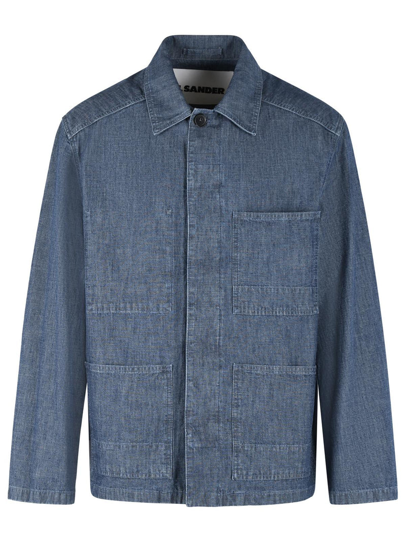 Jil Sander Jil Sander Cotton Denim Jacket Blue Men - World Class Fashion