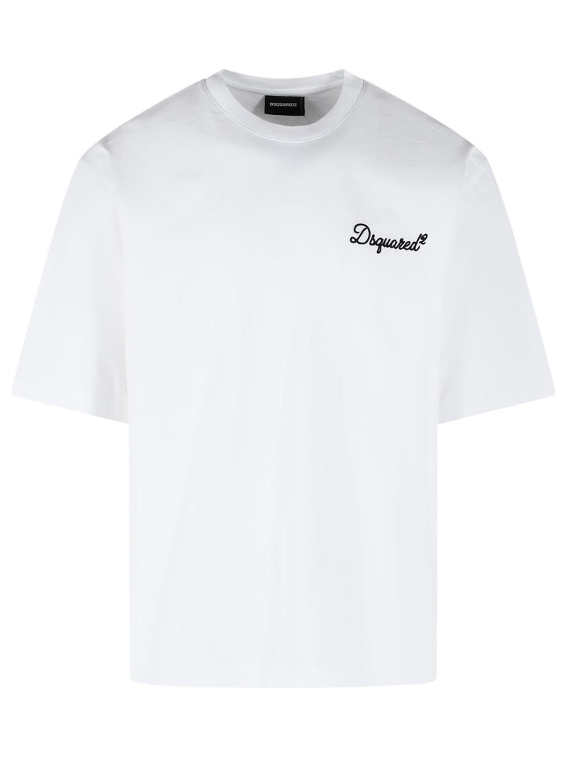 Dsquared2 Dsquared2 White Cotton Polo Shirt Men - World Class Fashion