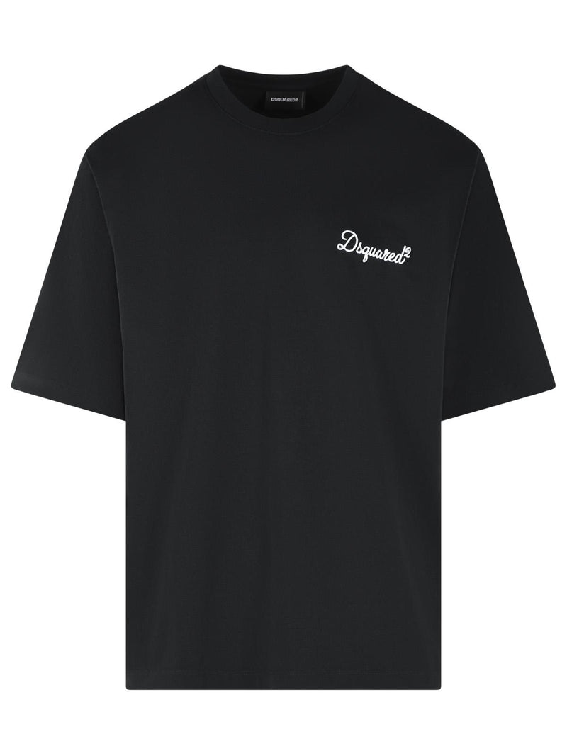 Dsquared2 Dsquared2 Black Cotton Polo Shirt Men - World Class Fashion