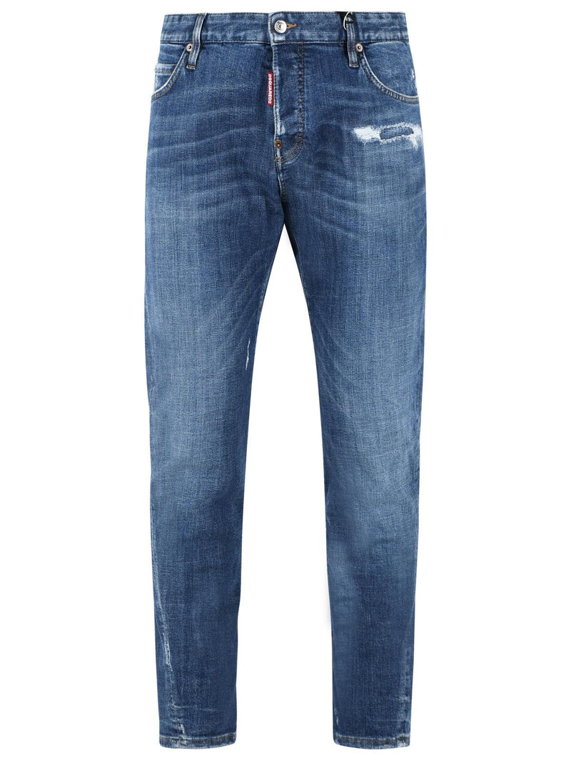 Dsquared2 Dsquared2 TWST Blue Cotton Jeans Men - World Class Fashion