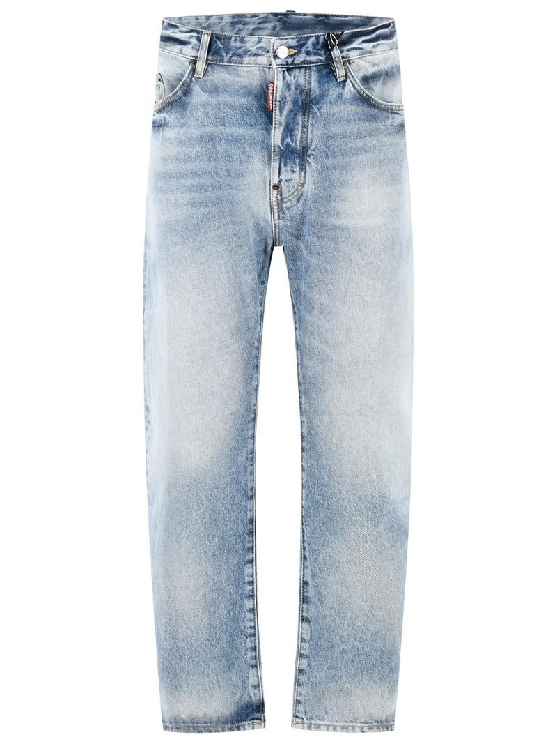 Dsquared2 Dsquared2 BRO Light Blue Cotton Jeans - World Class Fashion