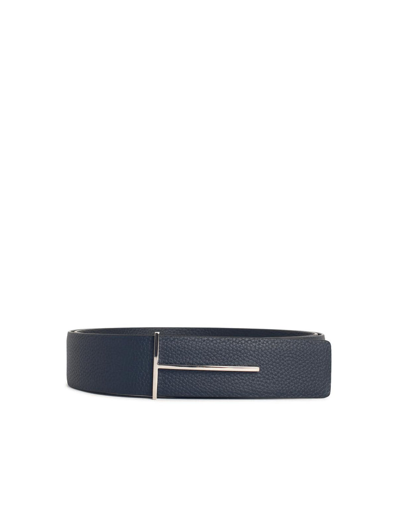 Tom Ford Cinturón Reversible de Piel Azul Marino Tom Ford - World Class Fashion