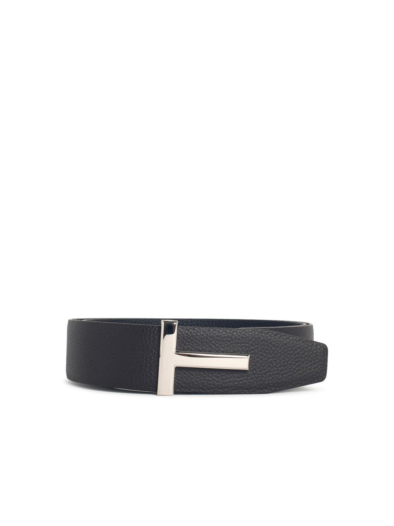 Tom Ford Tom Ford Garnet Leather Belt Brown - World Class Fashion