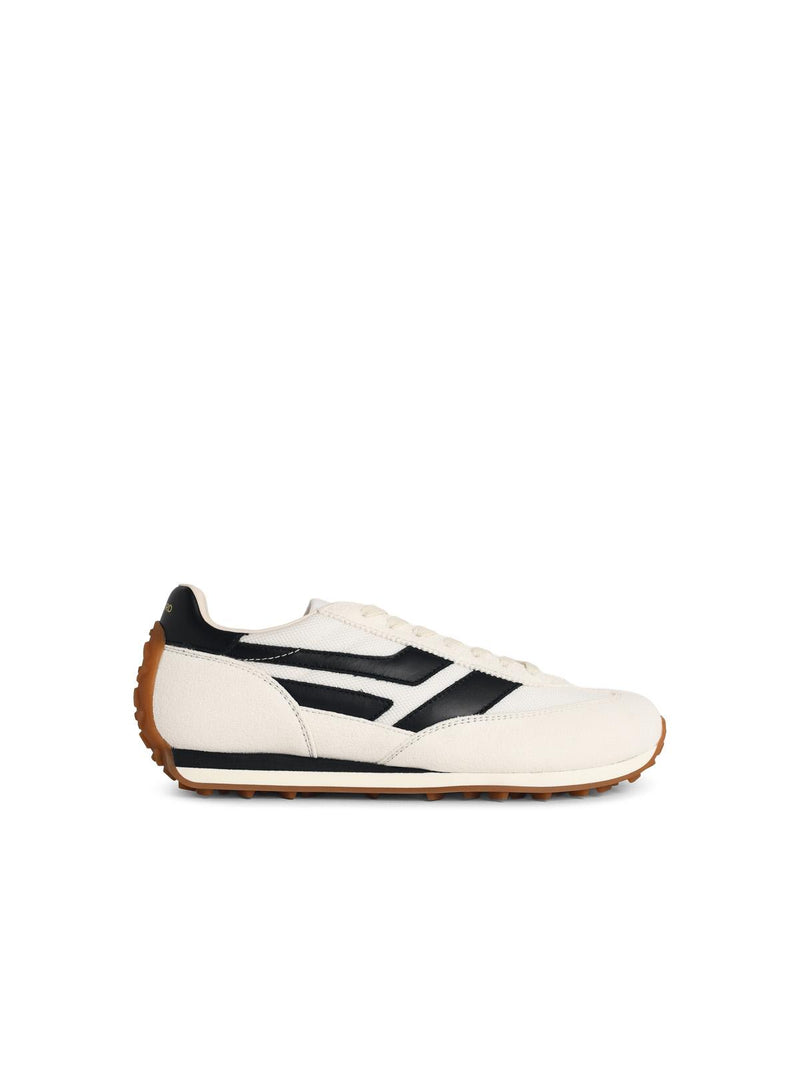 Tom Ford Tom Ford MICK White Leather Blend Sneakers - World Class Fashion