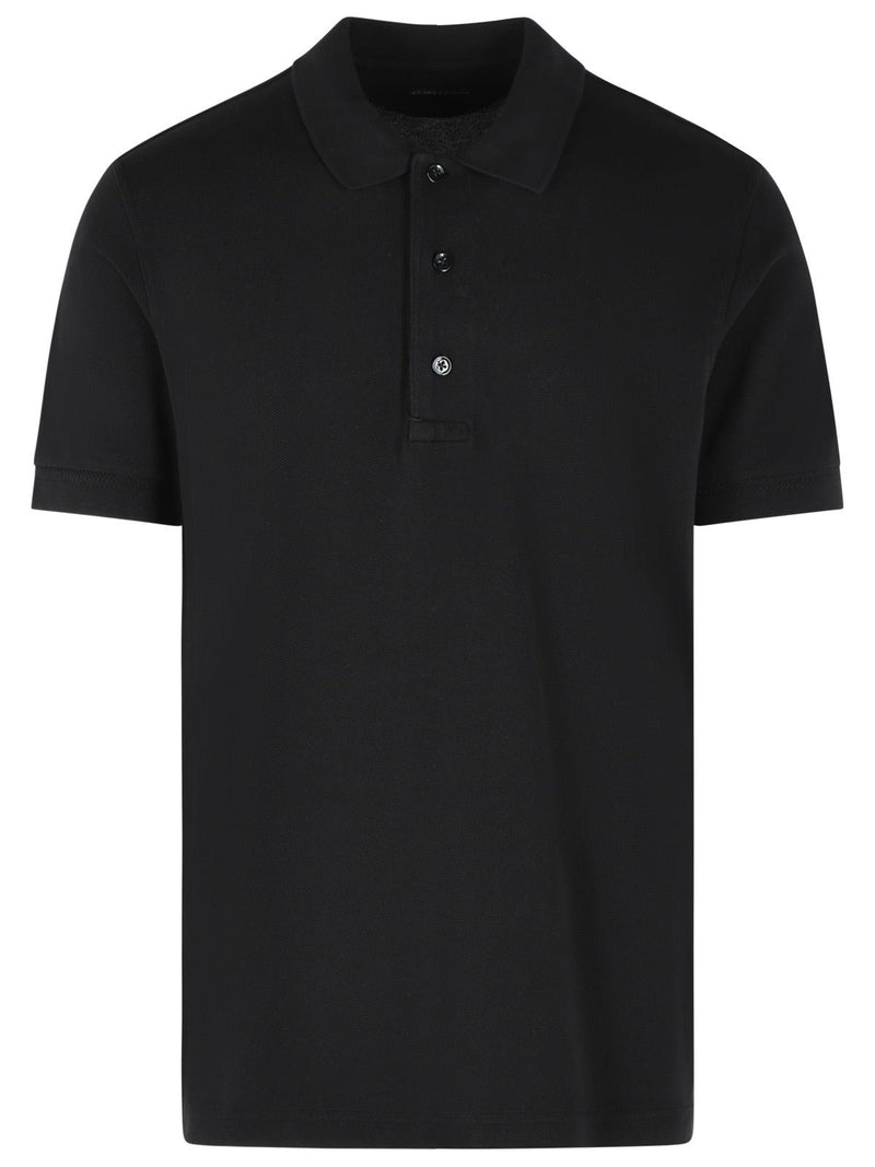 Tom Ford Tom Ford Cotton Blend Polo Shirt Black Men - World Class Fashion