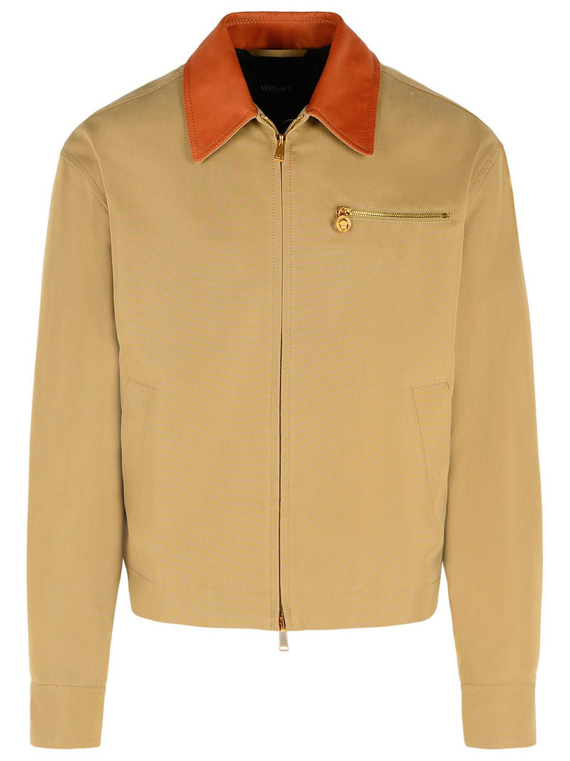 Versace Versace Cotton Jacket Beige Men - World Class Fashion