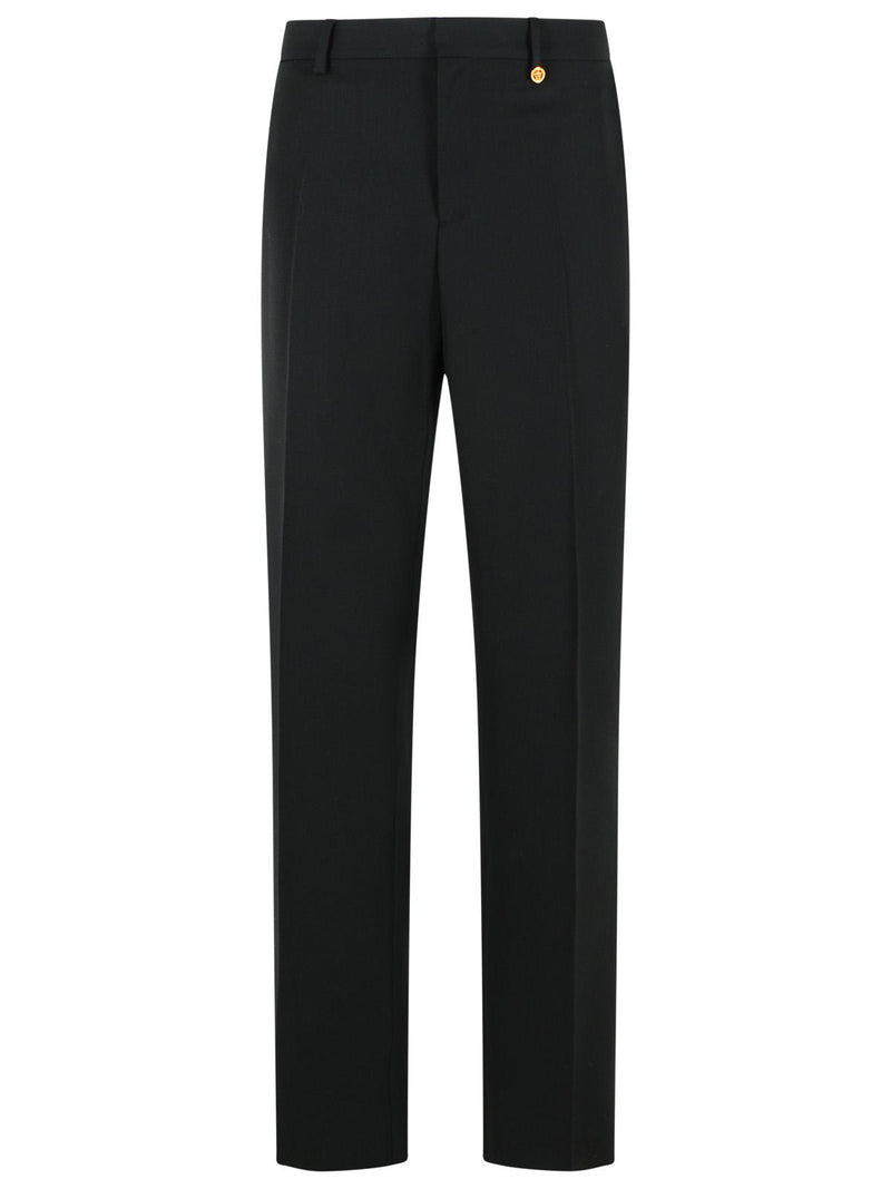 Versace Versace Virgin Wool Trousers Black Men - World Class Fashion