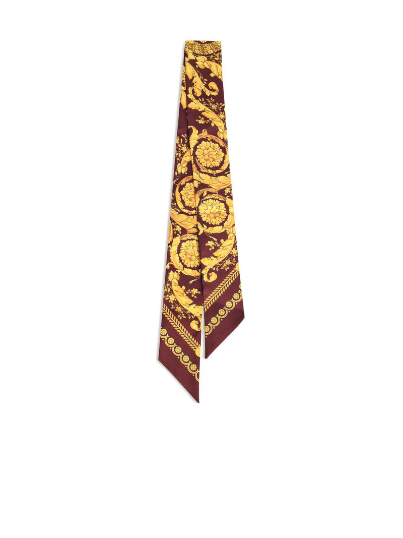 Versace Versace Barocco Silk Lavallière Bordeaux - World Class Fashion