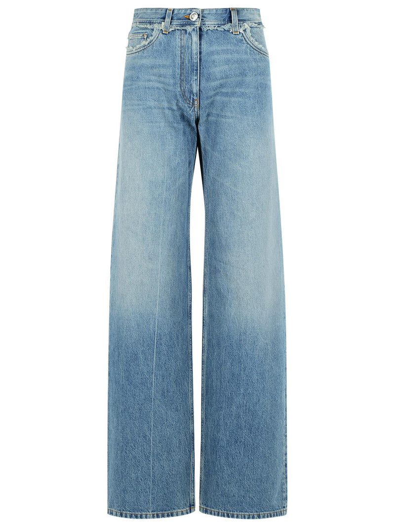 Versace Versace Women's Blue Cotton Jeans - World Class Fashion