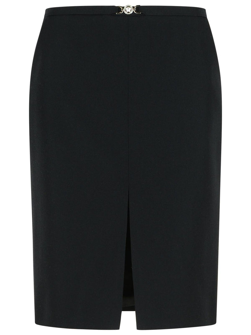 Versace Versace Virgin Wool Skirt Black Women - World Class Fashion