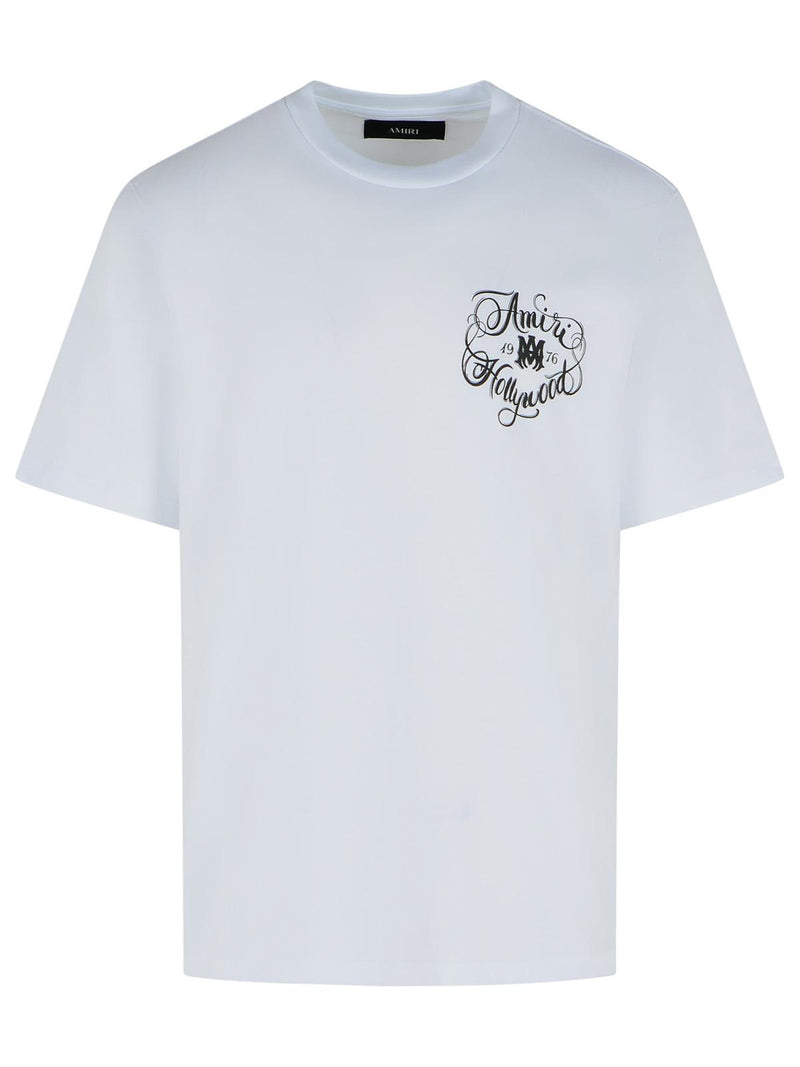 Amiri Amiri 'HOLLYWOOD' White Cotton T-shirt Men - World Class Fashion