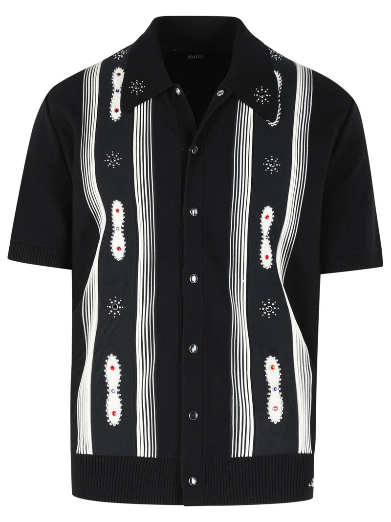 Amiri Amiri Wool Shirt Black Men - World Class Fashion