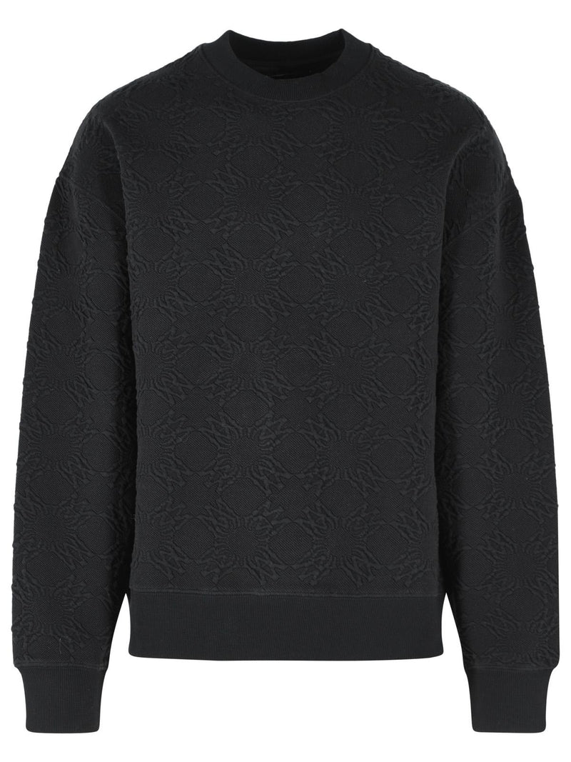 Amiri Amiri MA Quad Black Cotton Blend Sweatshirt - World Class Fashion
