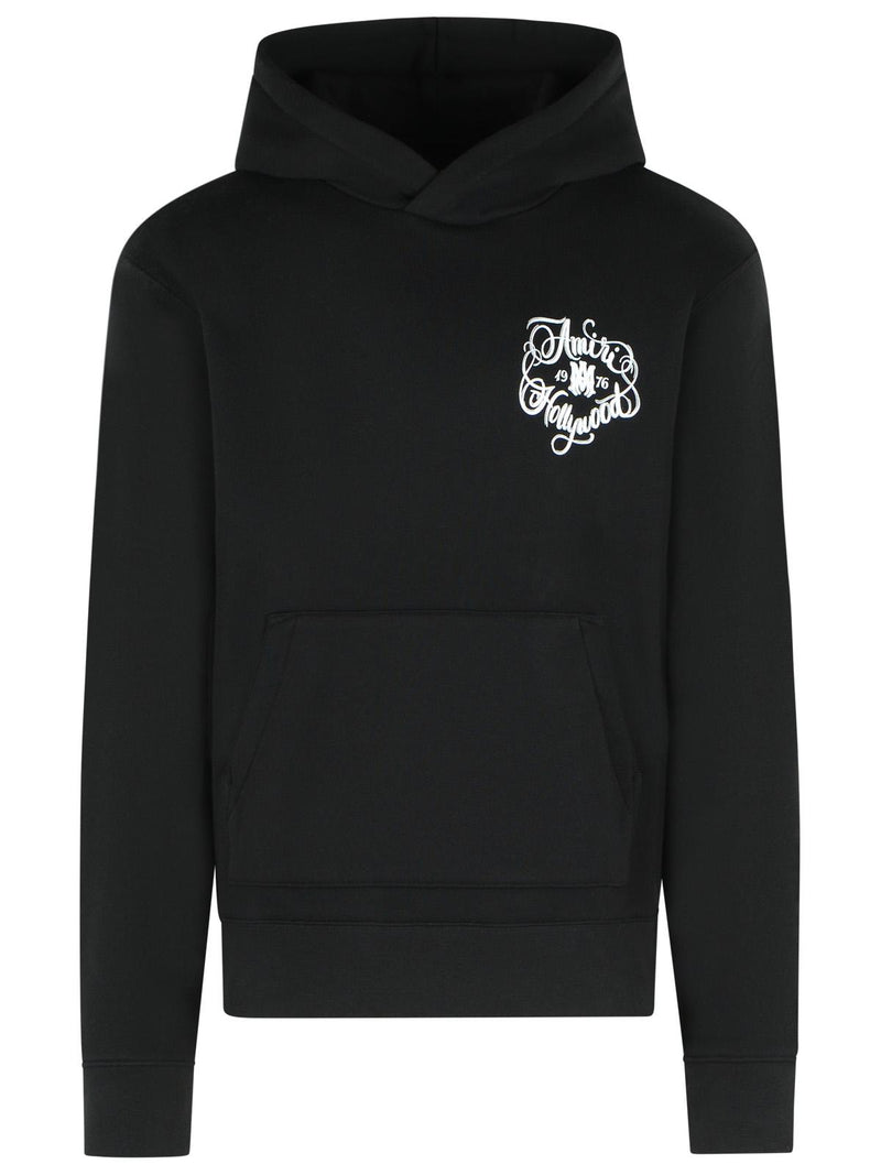 Amiri Amiri 'HOLLYWOOD' Black Cotton Sweatshirt Men - World Class Fashion