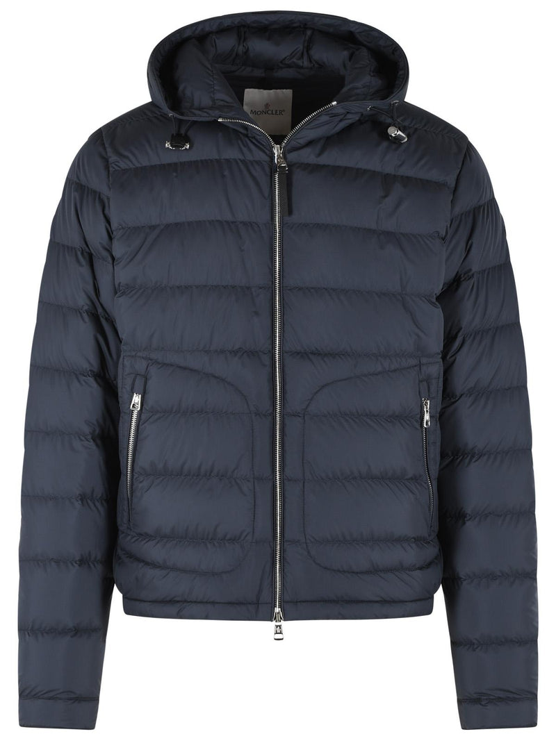 Moncler Moncler Sestriere Hooded Down Jacket Navy Blue - World Class Fashion