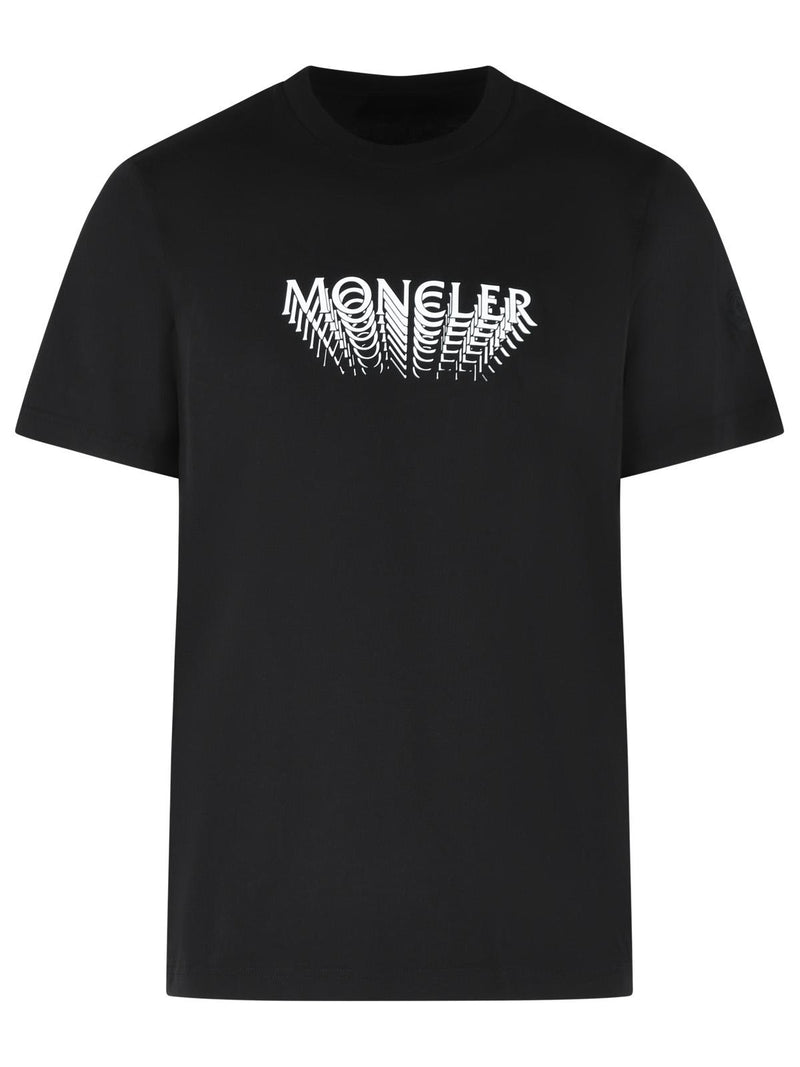 Moncler Moncler Black Cotton Polo Shirt Men - World Class Fashion