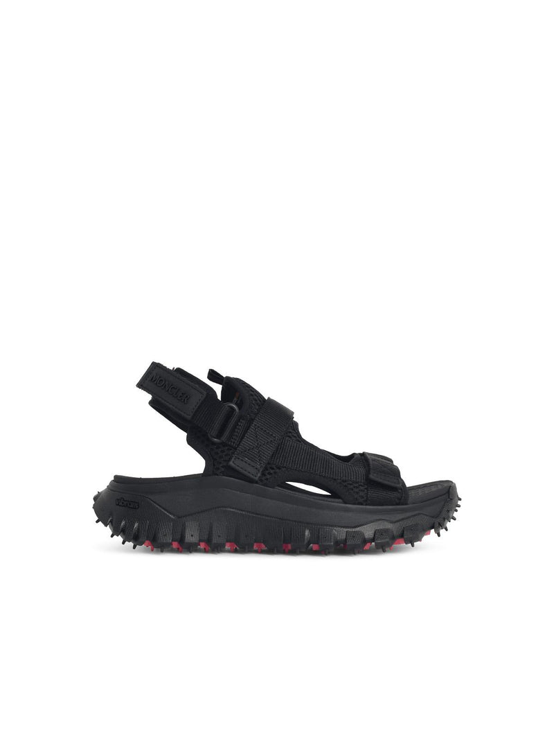 Moncler Moncler Trailgrip Vela Black Sandals Women - World Class Fashion