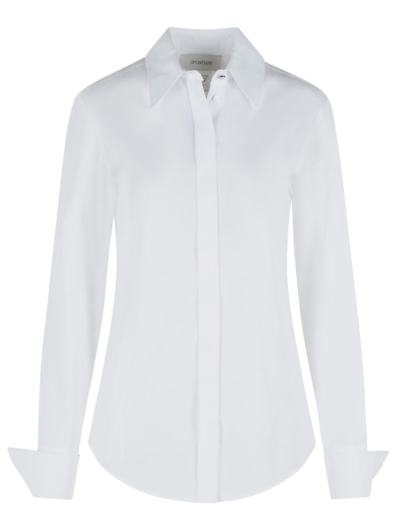 Sportmax Sportmax White Cotton Shirt Women - World Class Fashion