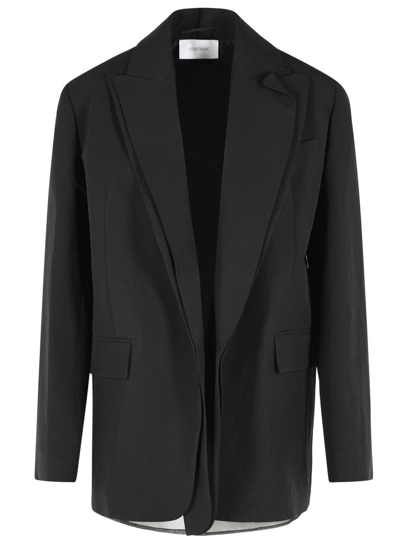 Sportmax Sportmax TENUTA Americana Negro Mezcla de Viscosa - World Class Fashion