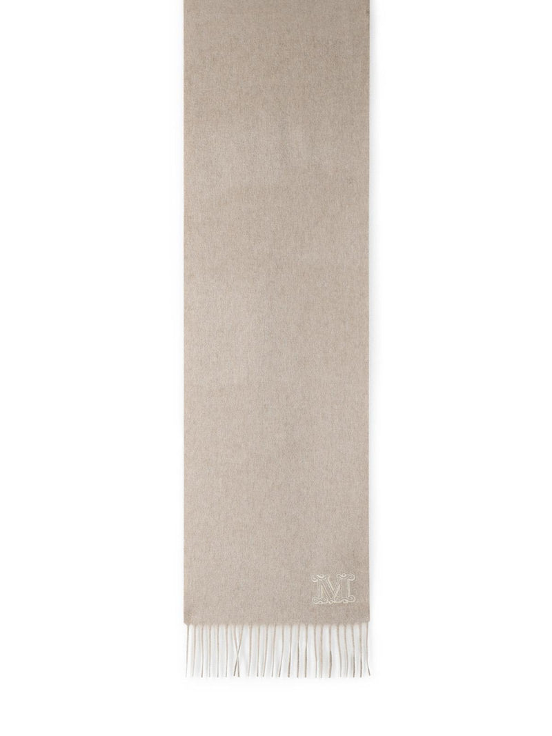 Max Mara Max Mara WSDALIA Sand Cashmere Scarf Ivory - World Class Fashion