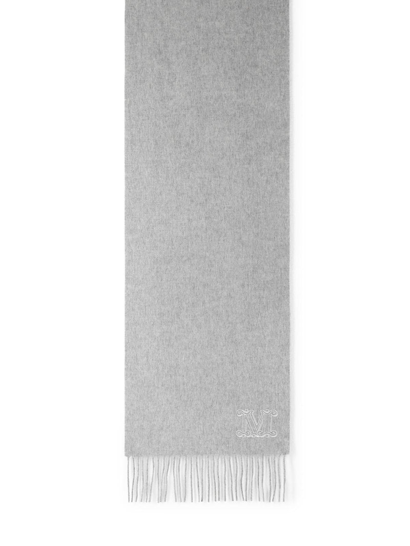 Max Mara Max Mara WSDALIA Grey Cashmere Scarf - World Class Fashion
