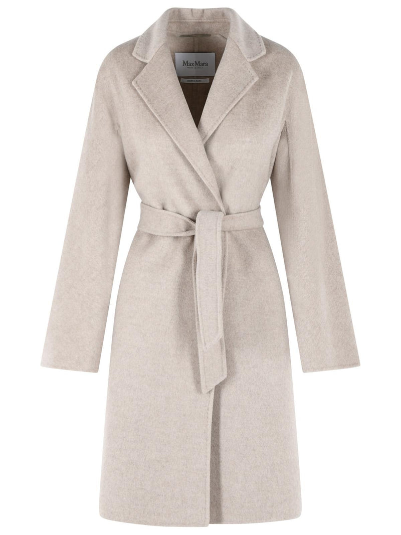 Max Mara Max Mara ACERI Abrigo Envolvente de Cachemira Color Arena Beige - World Class Fashion
