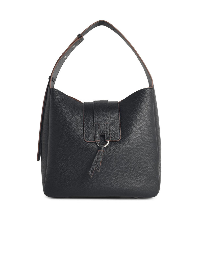 Hogan Hogan HOBO Trend Bolso de piel negro para mujer - World Class Fashion