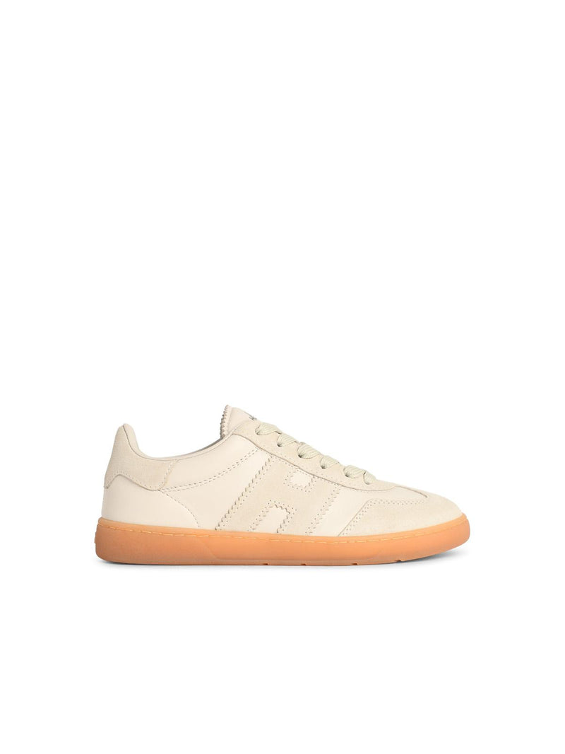 Hogan Hogan COOL Ivory Nappa Leather Sneakers Women - World Class Fashion