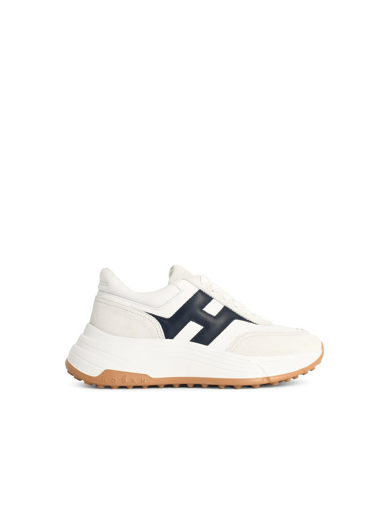 Hogan Zapatillas Hogan Hi-fi de cuero blanco para mujer - World Class Fashion