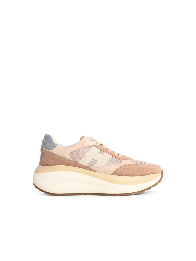 Hogan Zapatillas Hogan Maxi I Active Rosa Celeste Beige - World Class Fashion